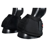 HILASON Ballistic Overreach Bell Boots for Horses Protective, Shock Absorbing, Durable & Comfortable Quick Wrap Hook Loop