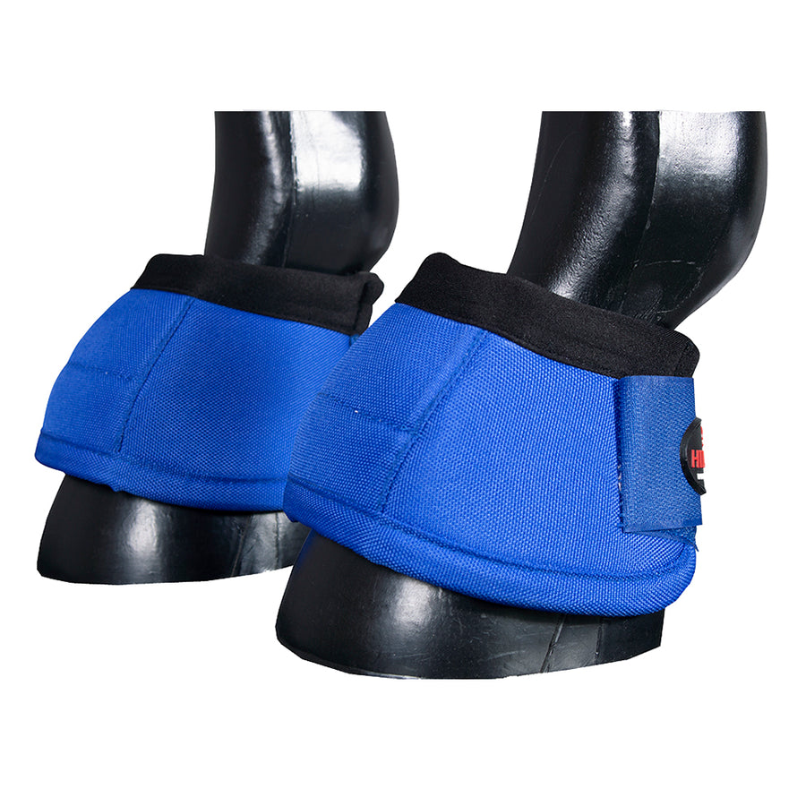 HILASON Ballistic Overreach Bell Boots for Horses Protective, Shock Absorbing, Durable and Comfortable Quick Wrap - Uhorse