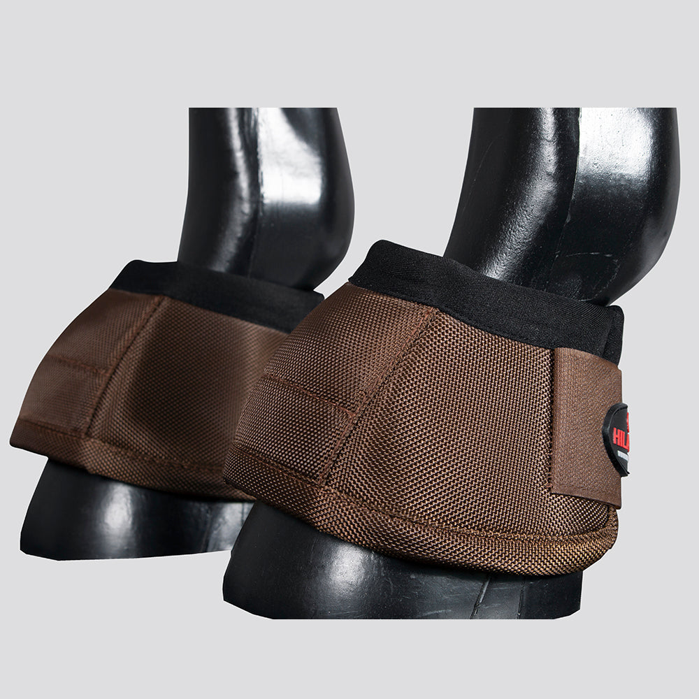 HILASON Ballistic Overreach Bell Boots for Horses Protective, Shock Absorbing, Durable & Comfortable Quick Wrap Hook Loop