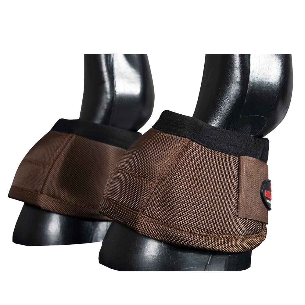 HILASON Ballistic Overreach Bell Boots for Horses Protective, Shock Absorbing, Durable & Comfortable Quick Wrap Hook Loop