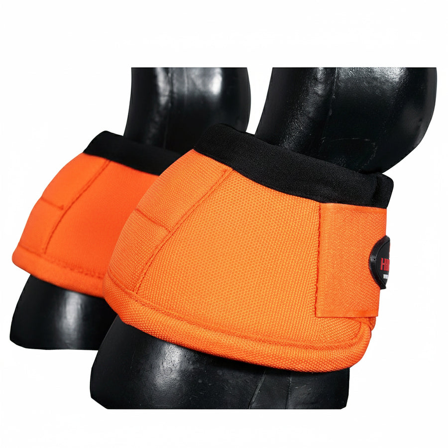 HILASON Ballistic Overreach Bell Boots for Horses Protective, Shock Absorbing, Durable and Comfortable Quick Wrap - Uhorse