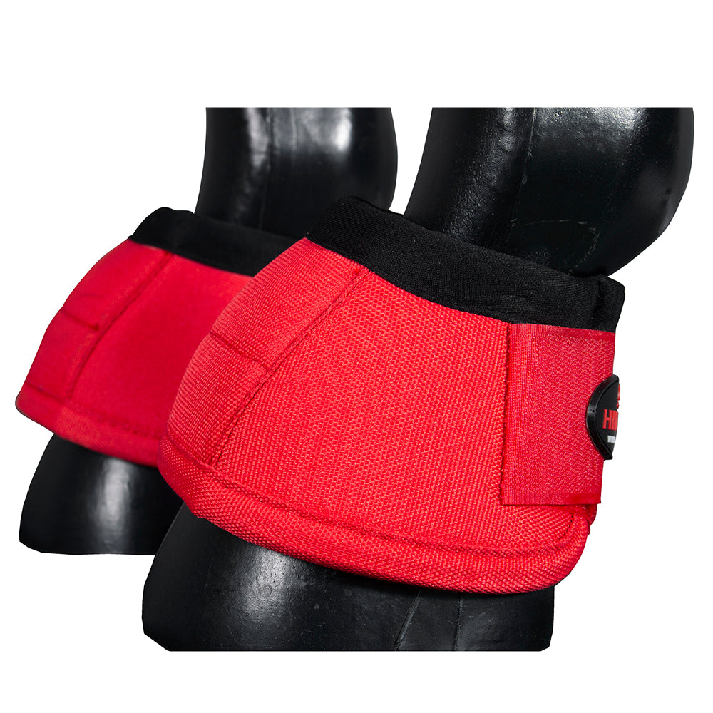 HILASON Ballistic Overreach Bell Boots for Horses Protective, Shock Absorbing, Durable & Comfortable Quick Wrap Hook Loop