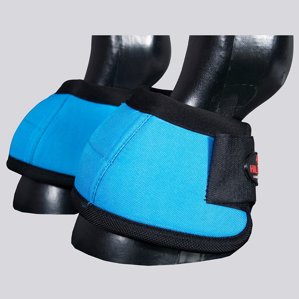 HILASON Ballistic Overreach Bell Boots for Horses Protective, Shock Absorbing, Durable & Comfortable Quick Wrap Hook Loop