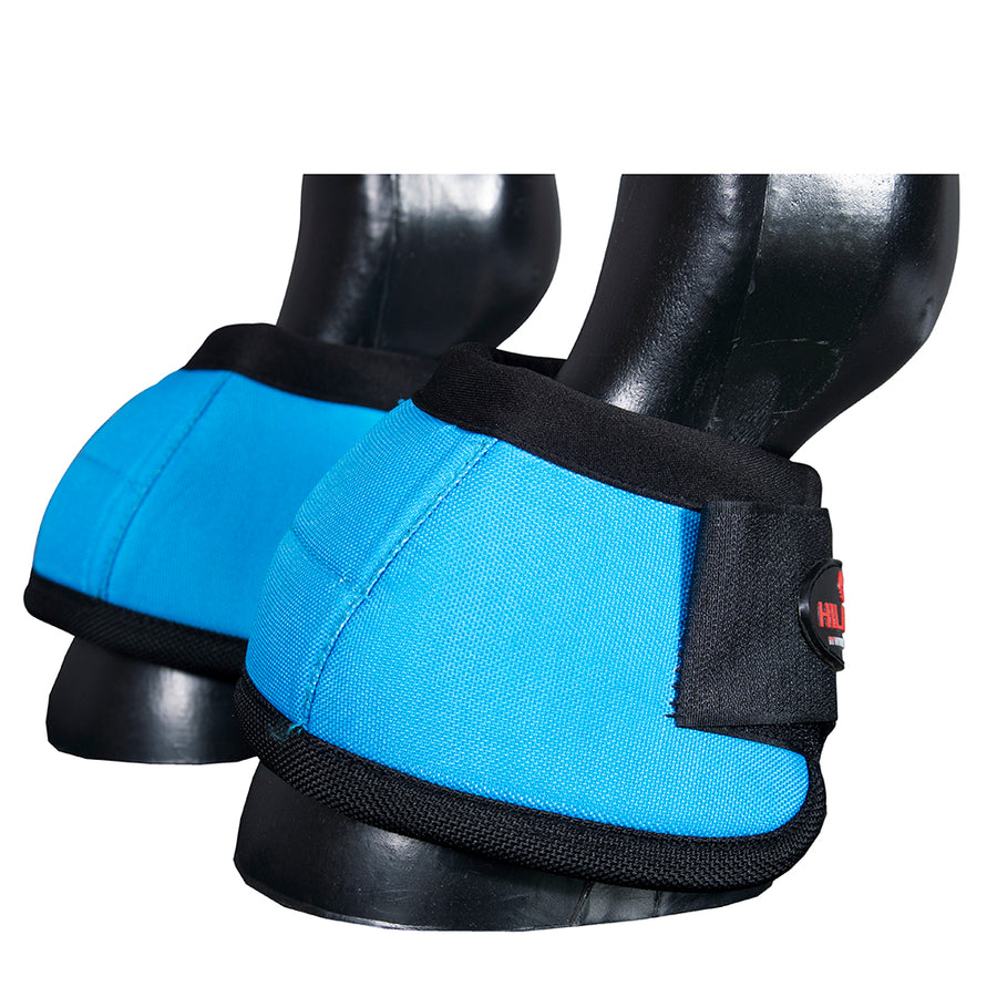 HILASON Ballistic Overreach Bell Boots for Horses Protective, Shock Absorbing, Durable and Comfortable Quick Wrap - Uhorse