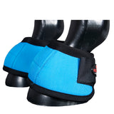 HILASON Ballistic Overreach Bell Boots for Horses Protective, Shock Absorbing, Durable & Comfortable Quick Wrap Hook Loop