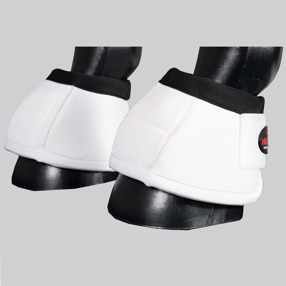 HILASON Ballistic Overreach Bell Boots for Horses Protective, Shock Absorbing, Durable & Comfortable Quick Wrap Hook Loop