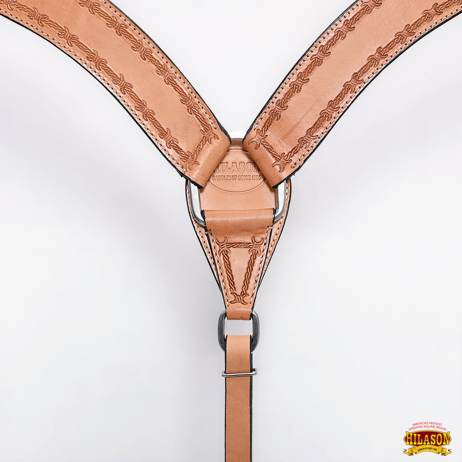 HILASON Western Horse Headstall Breast Collar Set Tack Genuine American Leather | For Horses Headstalls