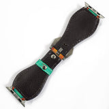 American Darling Hand Tooled I watch Strap Genuine Leather With Beautiful Cactus Hand Painted Smart Watch Strap