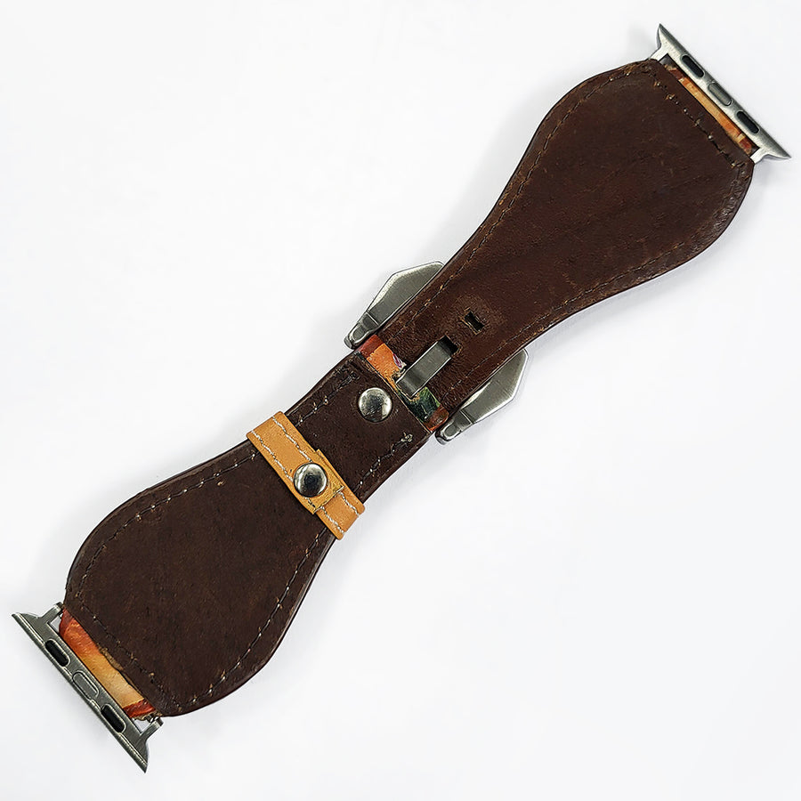 American Darling I watch strap Hand Painted American Genuine Leather Vegetable-Tanned Western Band