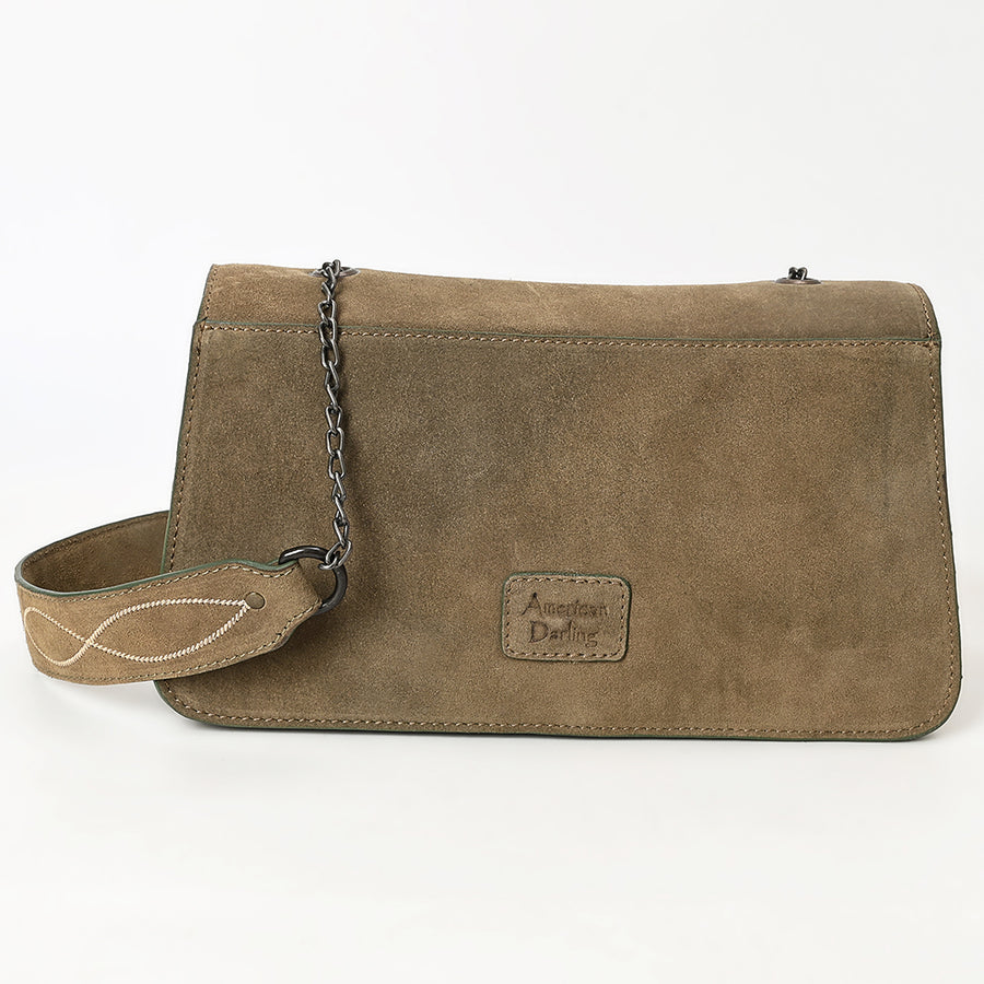 ADBGZX104B Genuine Suede Leather Western women bag