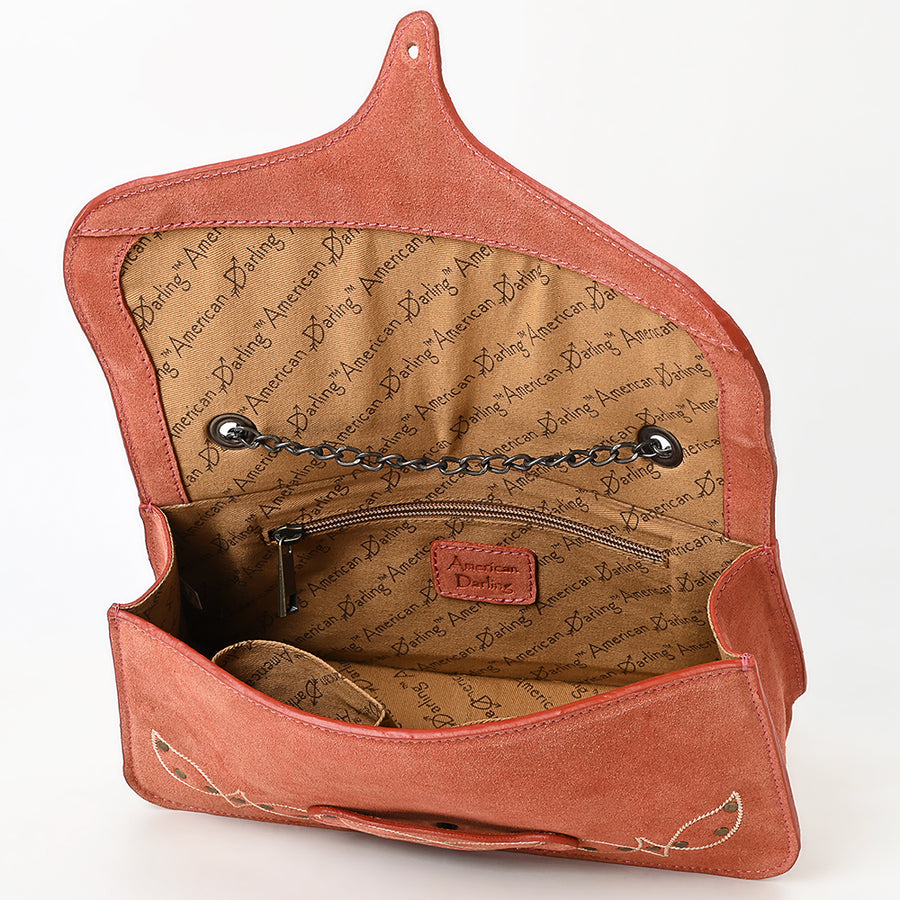 ADBGZX104C Genuine Suede Leather Western women bag