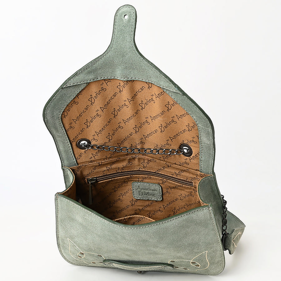 ADBGZX105AGenuine Suede Leather Western women bag