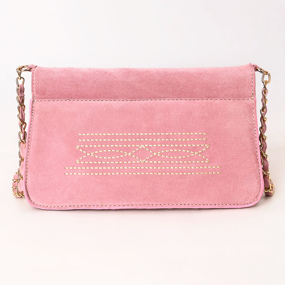 American Darling Suede Bag Genuine Leather Clutch