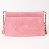 American Darling Suede Bag Genuine Leather Clutch
