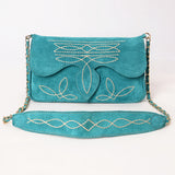 American Darling Suede Bag Genuine Leather Clutch