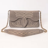 American Darling Suede Bag Genuine Leather Clutch