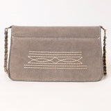 American Darling Suede Bag Genuine Leather Clutch