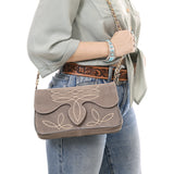 American Darling Suede Bag Genuine Leather Clutch