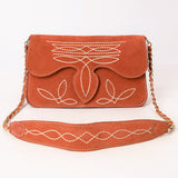 American Darling Suede Bag Genuine Leather Clutch