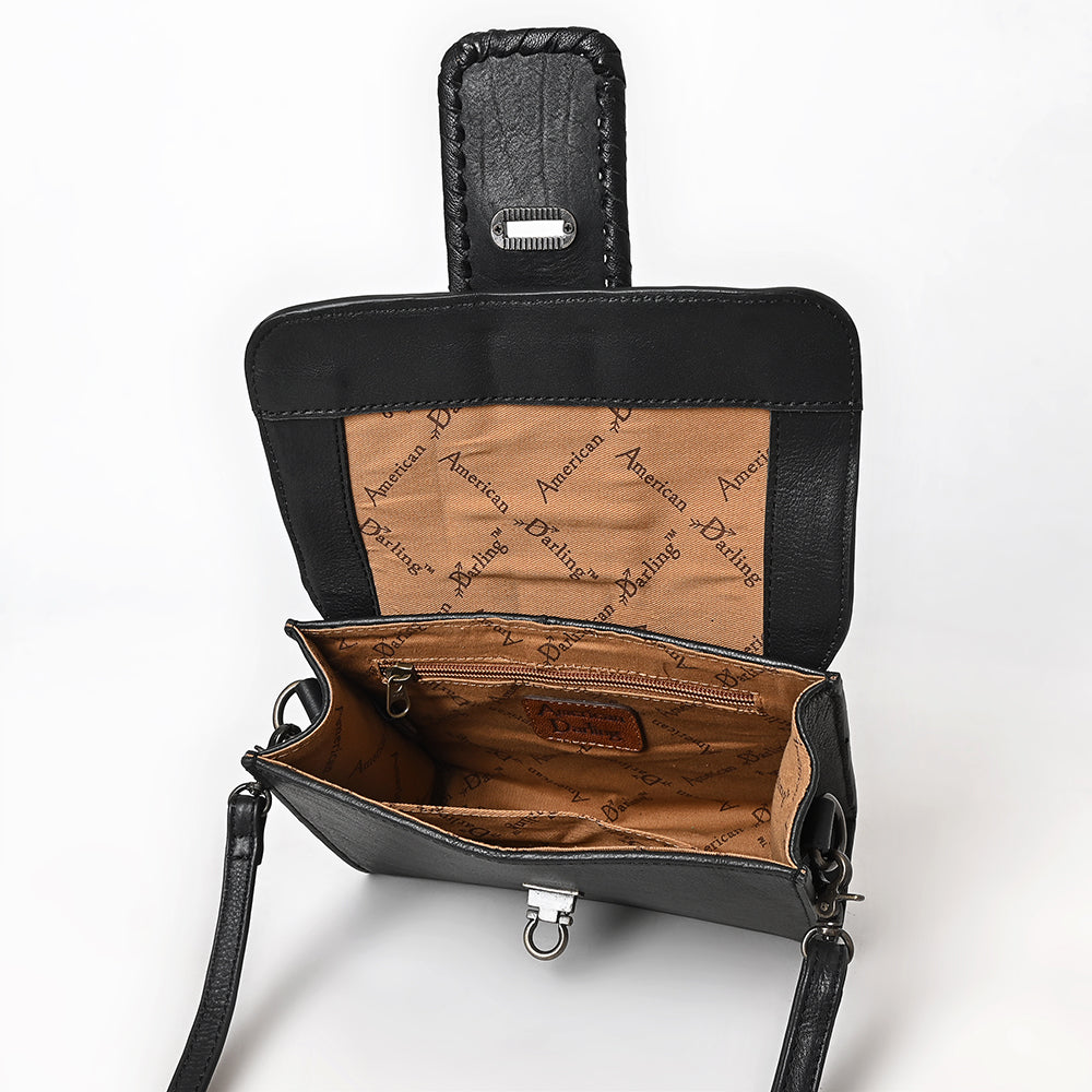 American Darling Crossbody Hand Tooled Genuine Leather Women Bag Western Handbag Purse