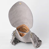 American Darling Crossbody Genuine Suede Leather Women's Bag Western Handbag Purse | Hand tooled