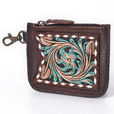 American Darling Coin Purse Hand Tooled Genuine Leather Women Bag Western Handbag |