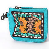 American Darling Coin Purse Hand Tooled Genuine Leather Women Bag Western Handbag |