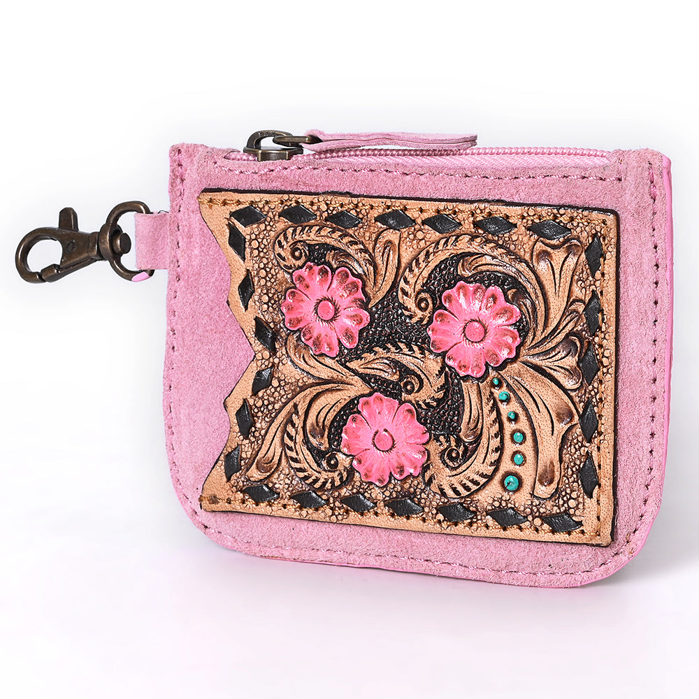 American Darling Coin Purse Hand Tooled Genuine Leather Women Bag Western Handbag |