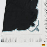 Hilason Bull Riding Pro Rodeo Chaps Black Genuine Leather