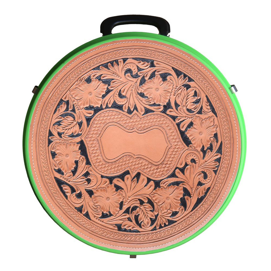 Hilason Medium 4 Ropes Capacity Rope can High Quality Plastic Neon Lime