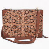American Darling Portfolio Bag Beautifully Hand Tooled Leather women