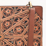 American Darling Portfolio Bag Beautifully Hand Tooled Leather women