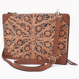 American Darling Portfolio Bag Beautifully Hand Tooled Leather women