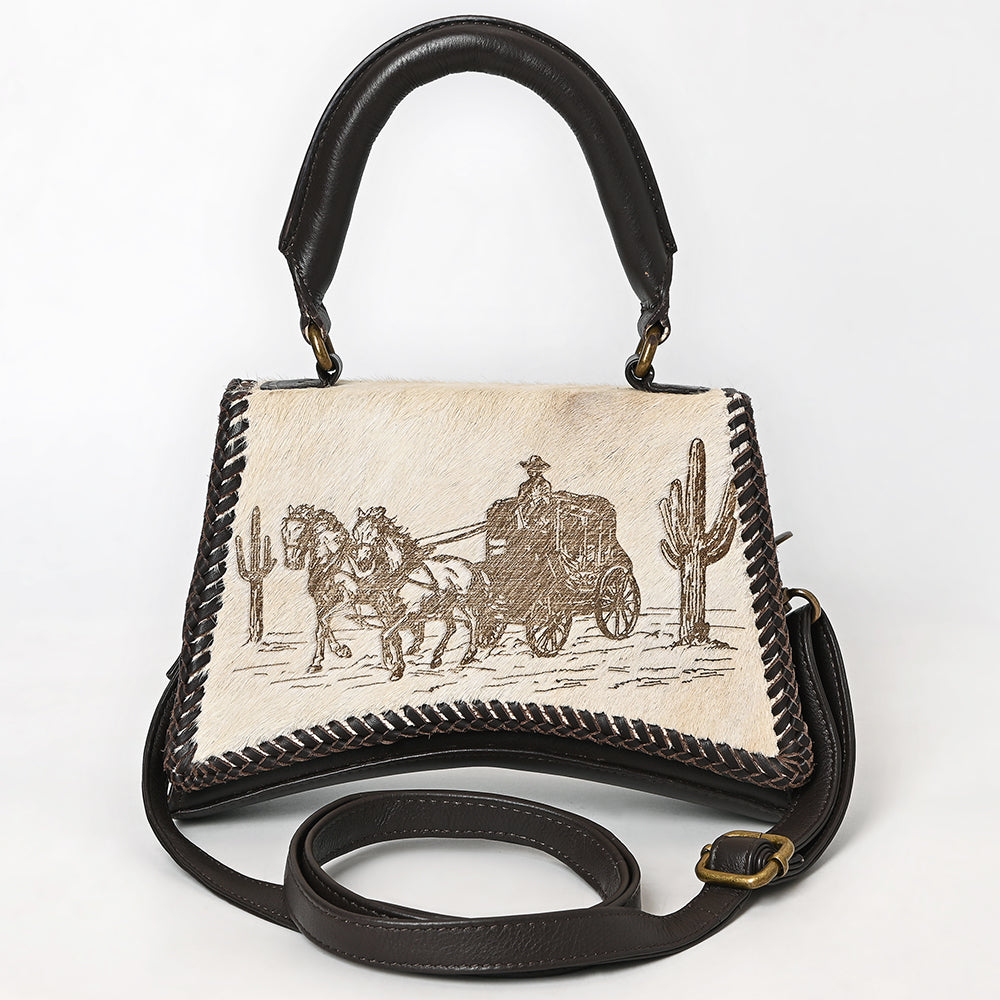 American Darling Crossbody Hair-On Genuine Leather Women Bag Western Handbag Purse