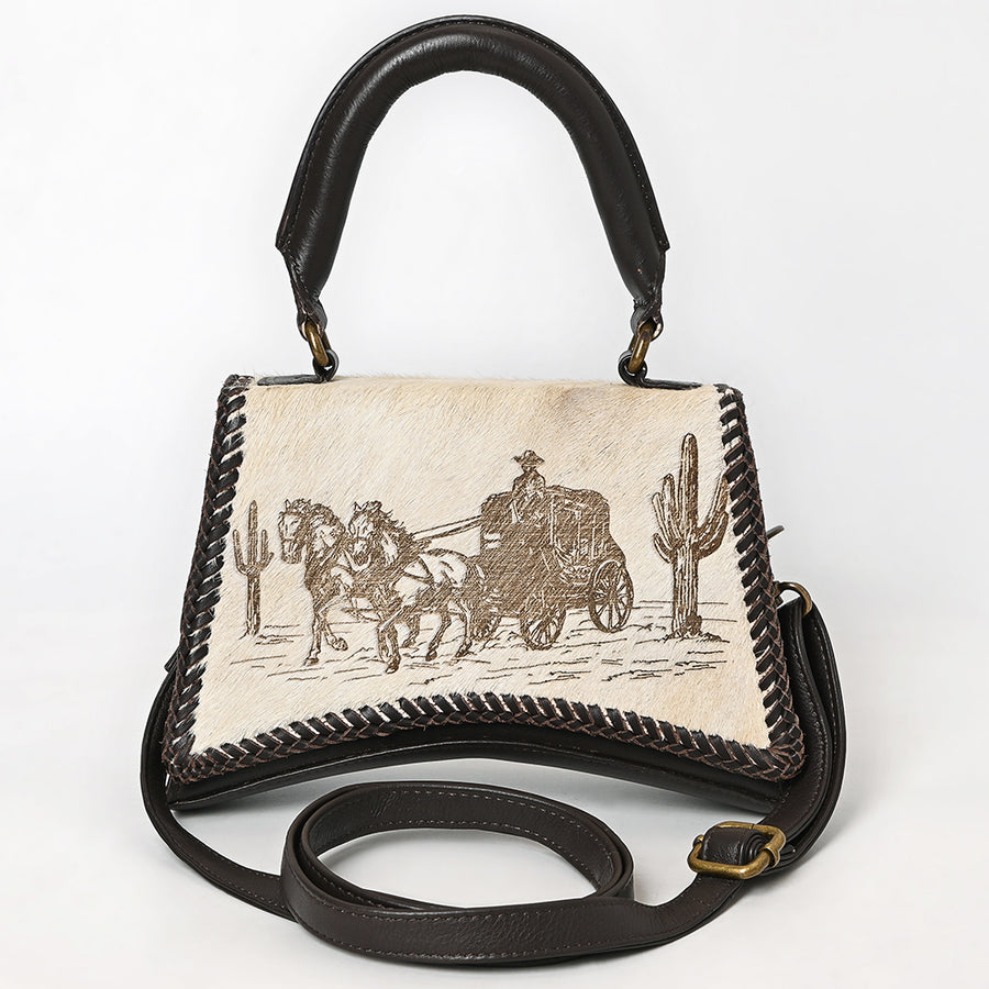 American Darling Crossbody Hair-On Genuine Leather Women Bag Western Handbag Purse