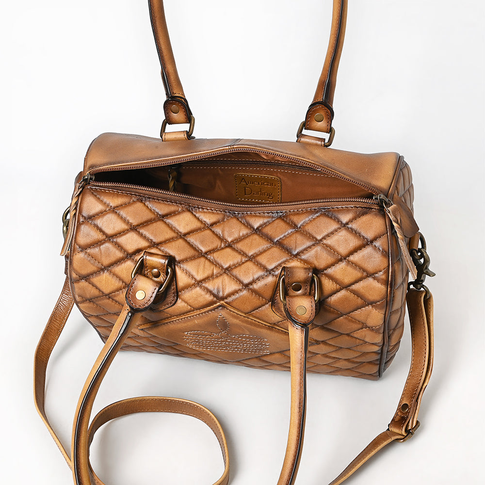American Darling Cross Body I Hand Tooled Hair-On Genuine Leather Women Bag Western Handbag Purse |