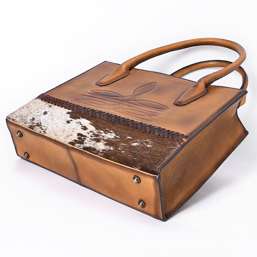 American Darling Tote Hair on Genuine Leather Western Women Bag Handbag Purse | Travel Bags College Casual