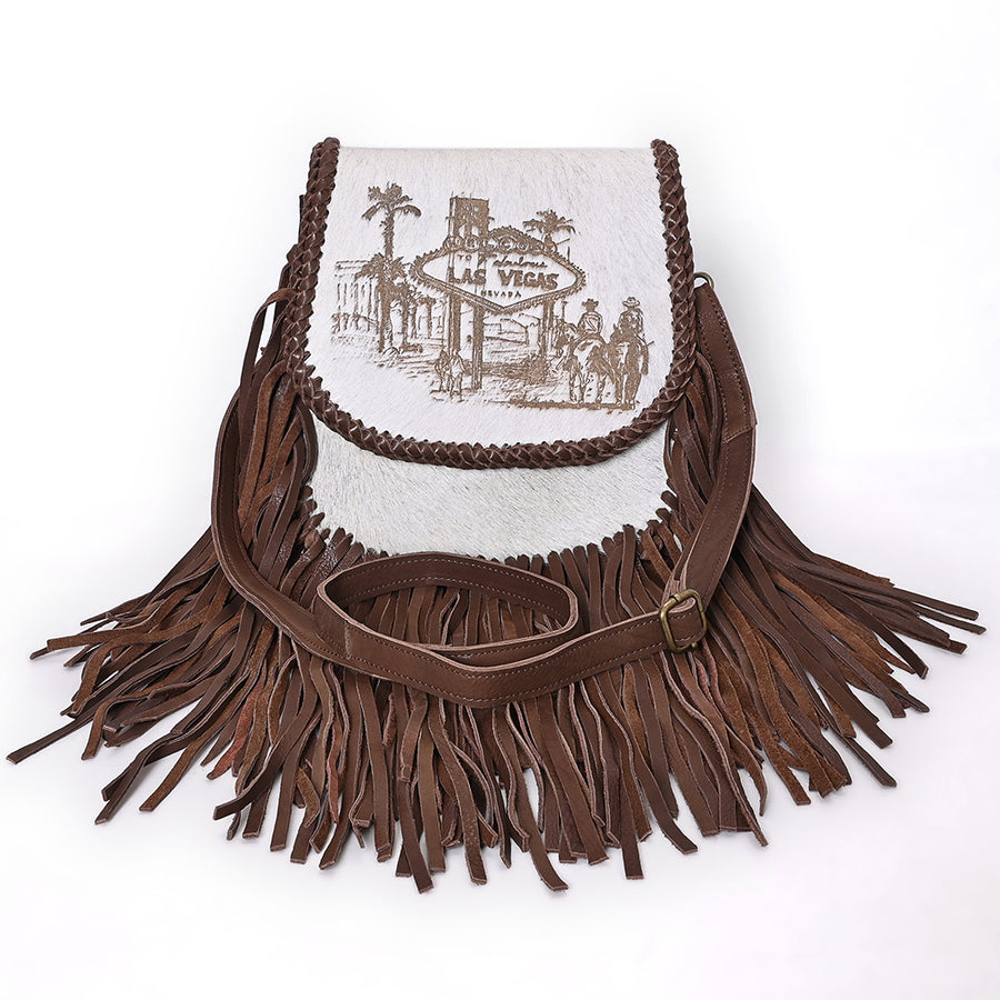 American Darling Crossbody Hair On Full Grain Genuine Western Leather Women Bag | Handbag Purse for Cute