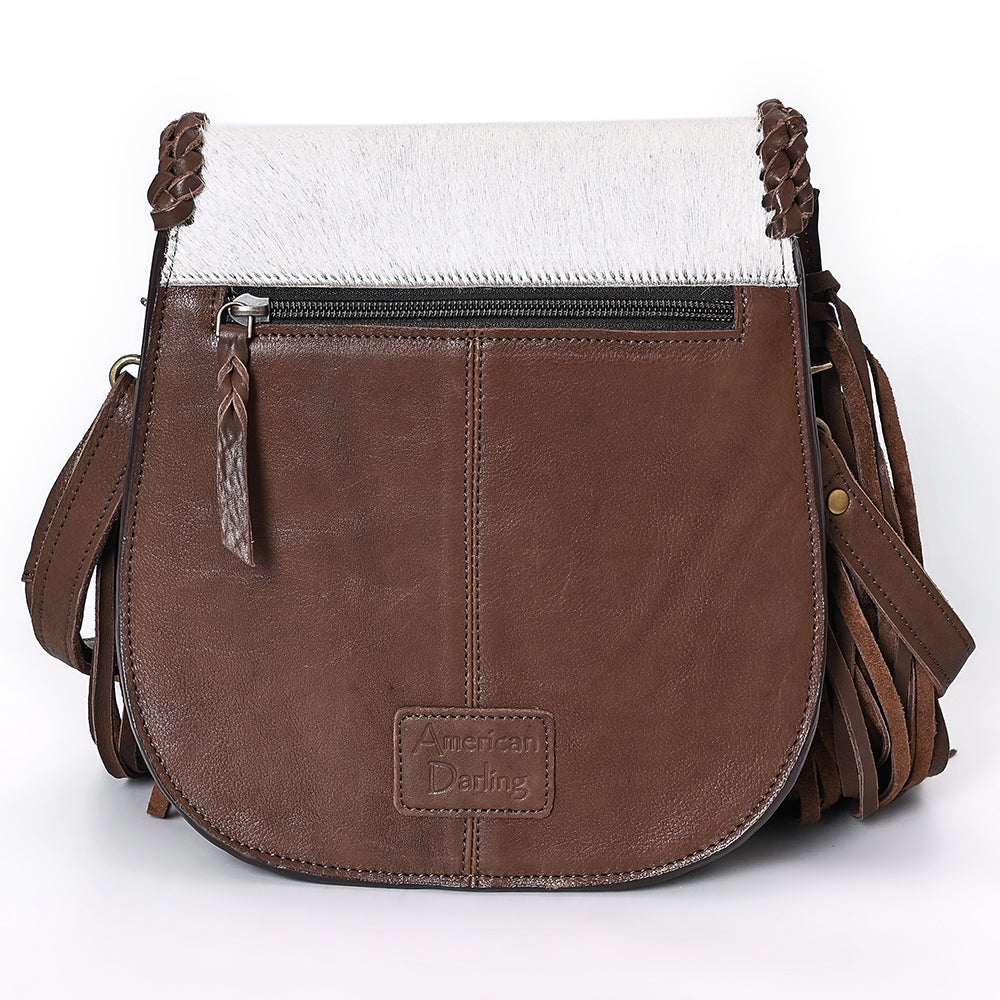 American Darling Crossbody Hair On Full Grain Genuine Western Leather Women Bag | Handbag Purse for Cute
