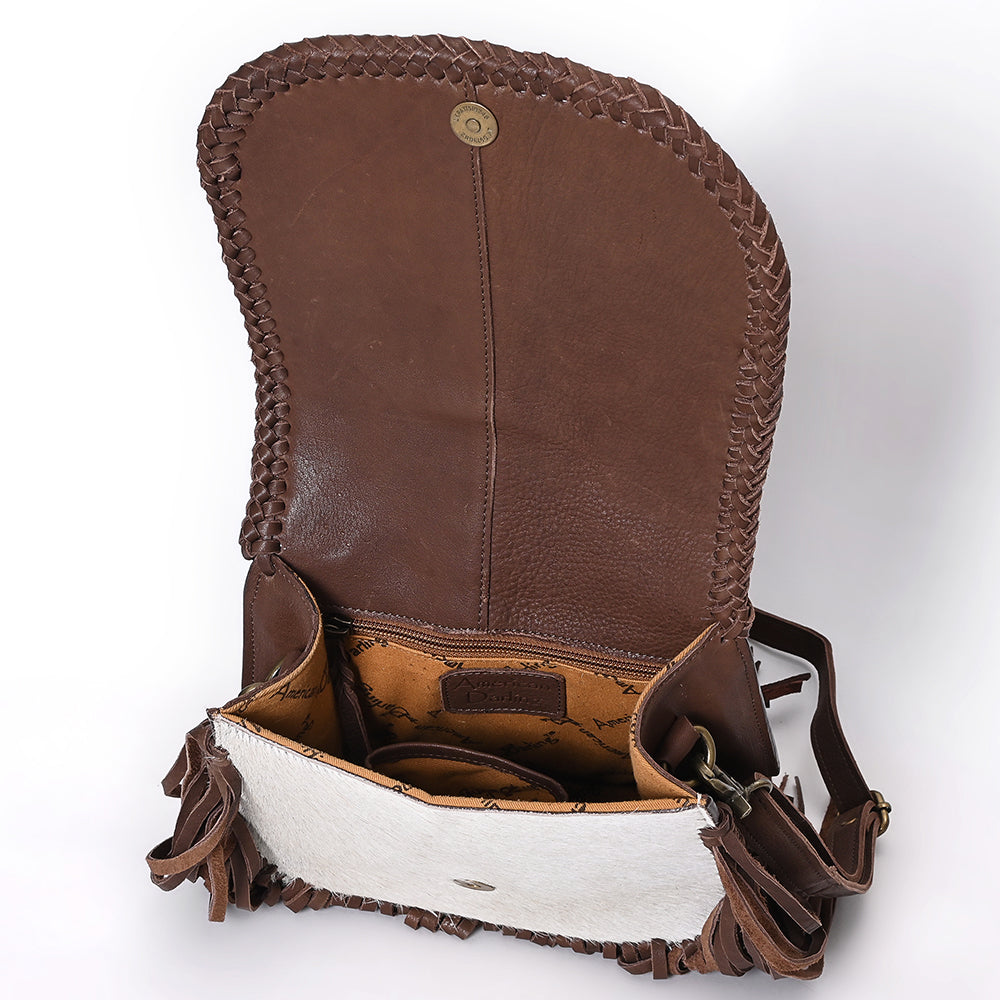 American Darling Crossbody Hair On Full Grain Genuine Western Leather Women Bag | Handbag Purse for Cute