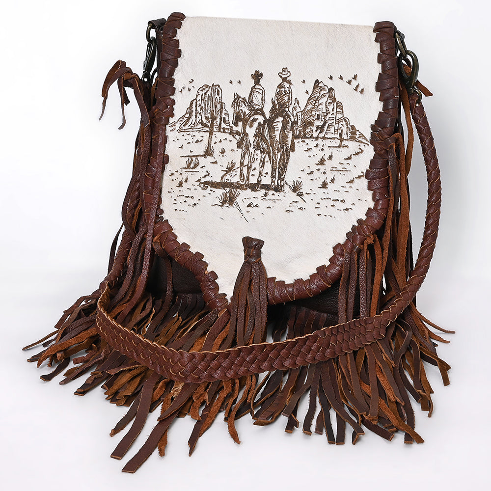 American Darling Crossbody Hair On Full Grain Genuine Western Leather Women Bag | Handbag Purse for Cute