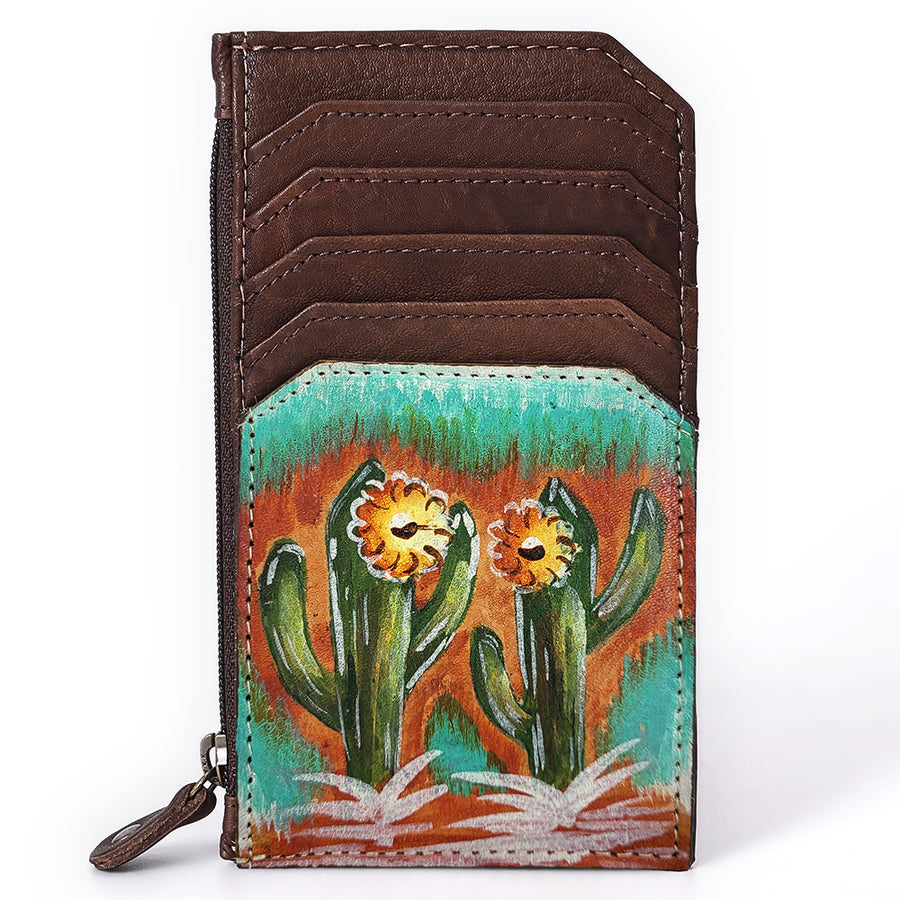 American Darling Card-Holder Western Stylish Printed Genuine Leather Women & Men Card Holder Business Credit Slim Debit