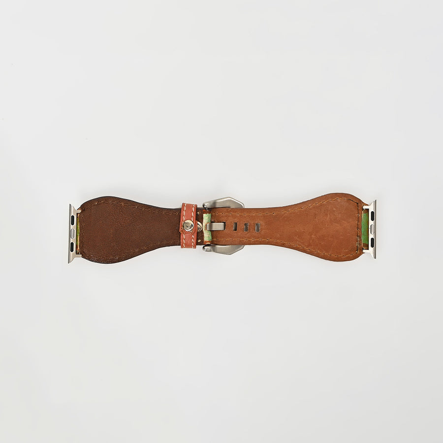 American Darling I watch strap Hand Painted American Genuine Leather Vegetable-Tanned Western Band