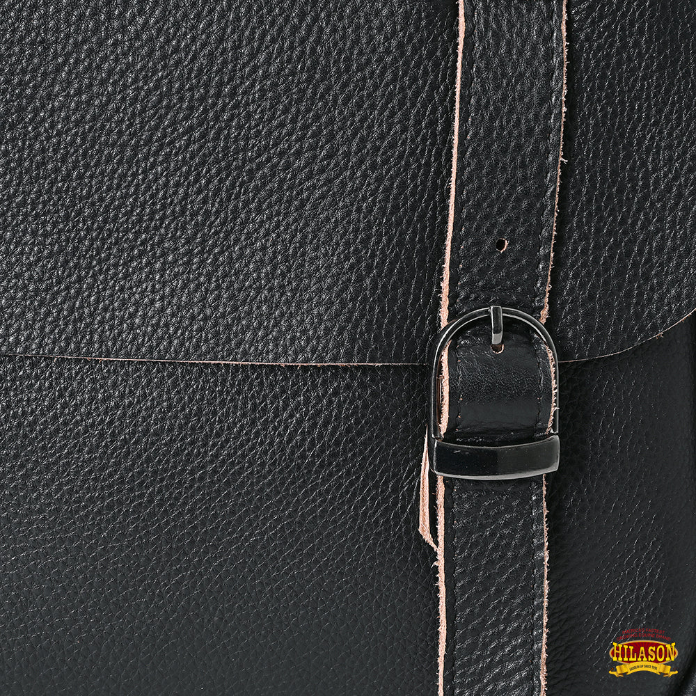 Hilason Western Horse Trail Riding Heavy Duty Genuine Leather Saddle Bag