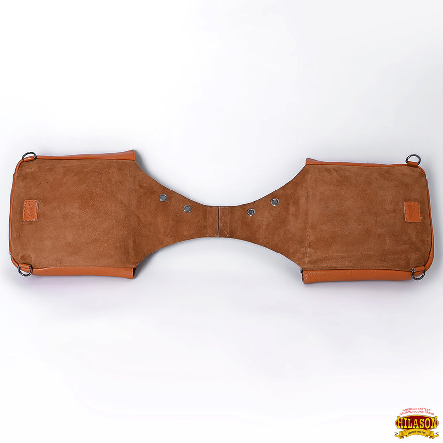 HILASON Soft Leather Horse Saddle Bag Brown | Equestrian Western Adjustable Closure