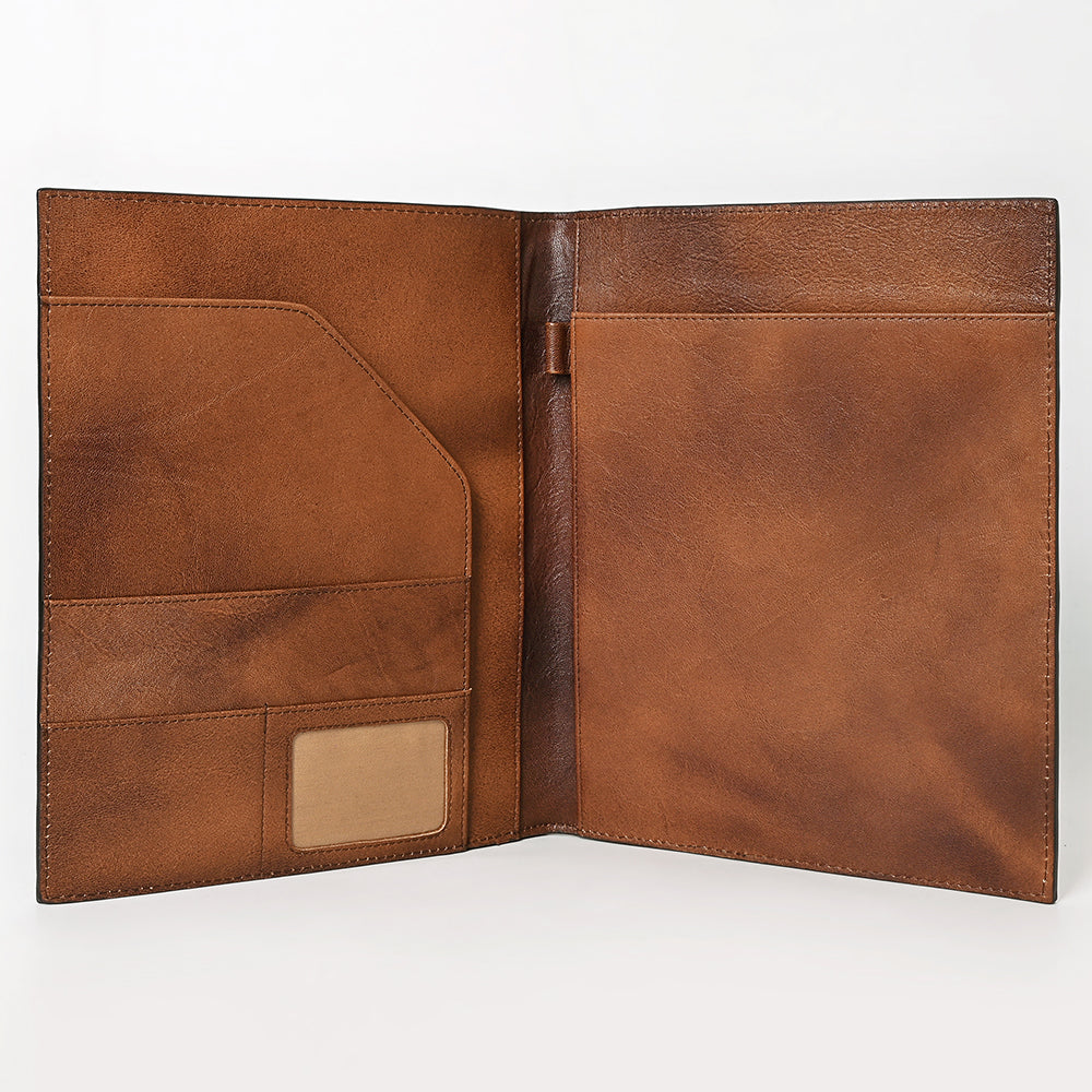 American Darling Portfolio Bag Hand Tooled Crocodile embossed Genuine Leather women bag western handbag purse