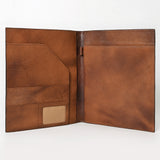 American Darling Portfolio Bag Hand Tooled Crocodile embossed Genuine Leather women bag western handbag purse