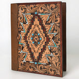 American Darling Portfolio Bag Hand Tooled Crocodile embossed Genuine Leather women bag western handbag purse