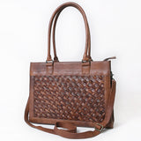 American Darling Tote Beautifully Basketweave tooled Leather women bag