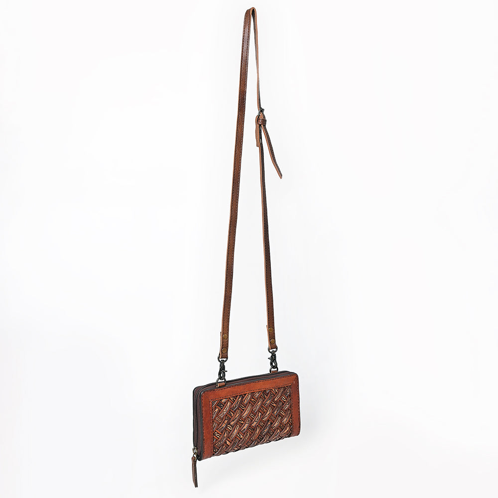 American Darling Crossbody Genuine Leather Weaved Women Bag Western Handbag Purse
